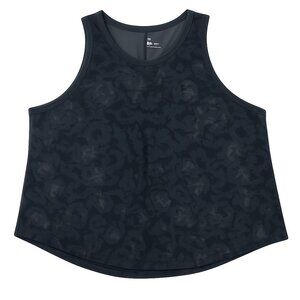 Plus Size Women Sleeveless Athletic Tank Top – Modern Camouflage Design XXL Grey